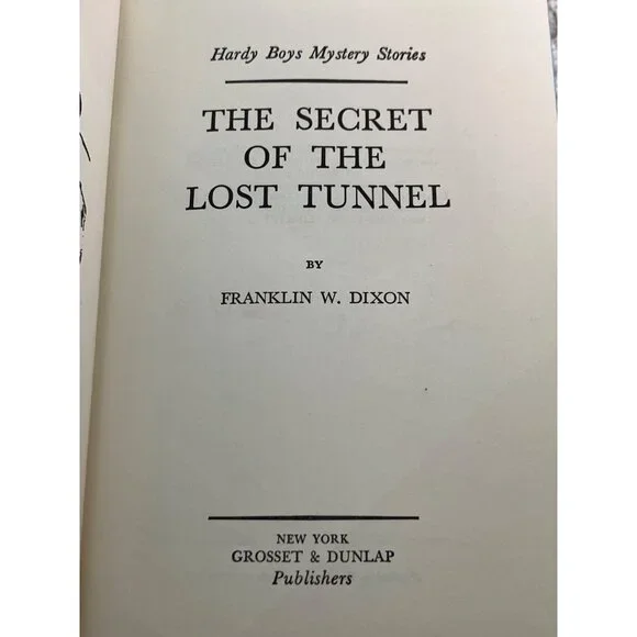 The Hardy Boys Series: The Secret Of The Lost Tunnel Number 29 Vintage - Picture 10 of 16